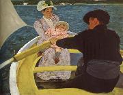 Mary Cassatt Float boat painting